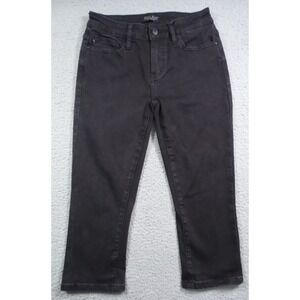 Judy Blue‎ Jeans Womens Size 1/25 Black Denim Capri Fit Low Rise Stretch